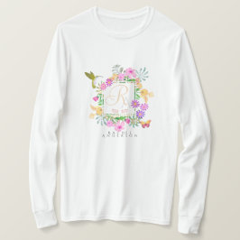 Camiseta Monograma de jardín floral