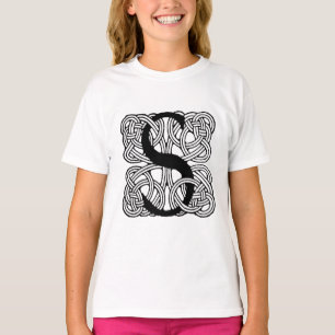 Camiseta Monograma De Knot Celta De Letra S