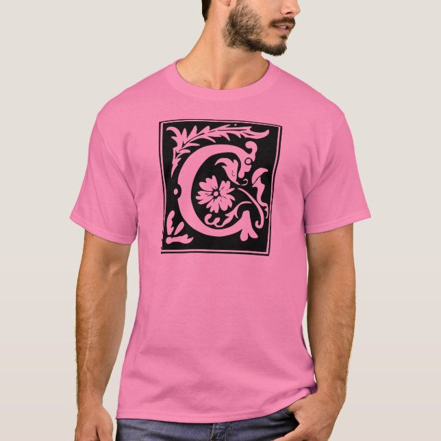 Camiseta Monograma de la letra C (Anverso)