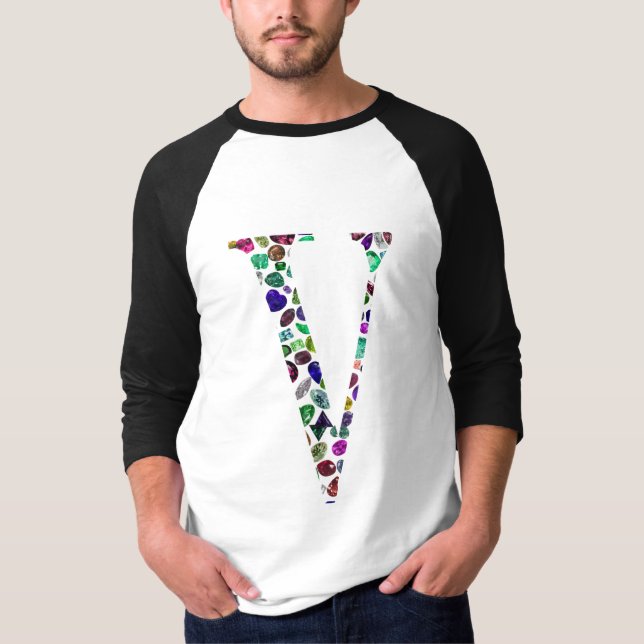 Camiseta Monograma de la letra V (Anverso)