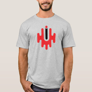 Camiseta Monograma de letra U moderno y clásico