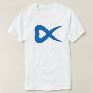 Camiseta Monograma de letra X de corazón creativo