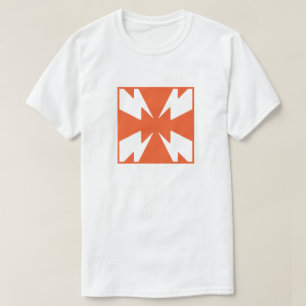 Camiseta Monograma de letra X de Fuego Clásico