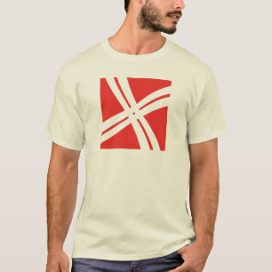 Camiseta Monograma de letra X de línea cruzada clásica