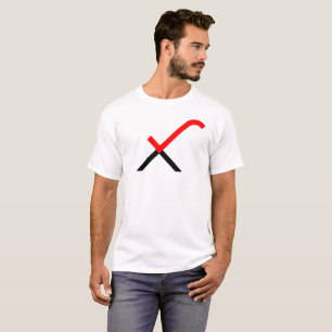 Camiseta Monograma de letra X marca de verificación