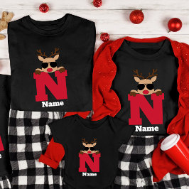 Camiseta Monograma de Navidades personalizados con nombre G