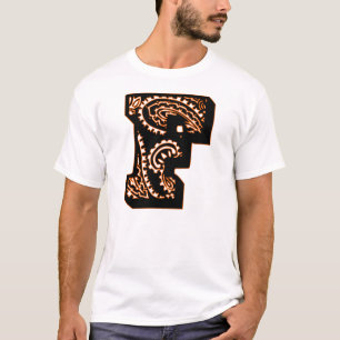 Camiseta Monograma de Paisley - F