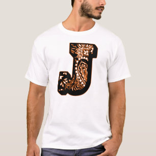 Camiseta Monograma de Paisley - J