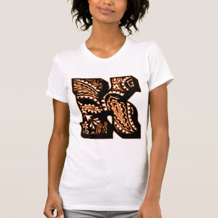 Camiseta Monograma de Paisley - K