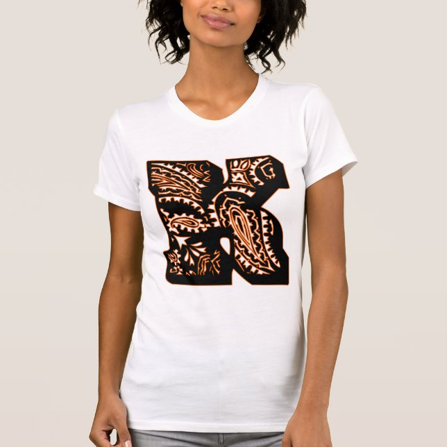 Camiseta Monograma de Paisley - K (Anverso)