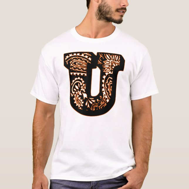Camiseta Monograma de Paisley - U (Anverso)