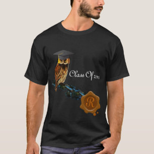 CAMISETA MONOGRAMA DE SELLO DE CERCA DE AGUA Y DE CERRADURA