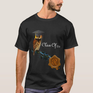 CAMISETA MONOGRAMA DE SELLO DE CERCA DE AGUA Y DE CERRADURA