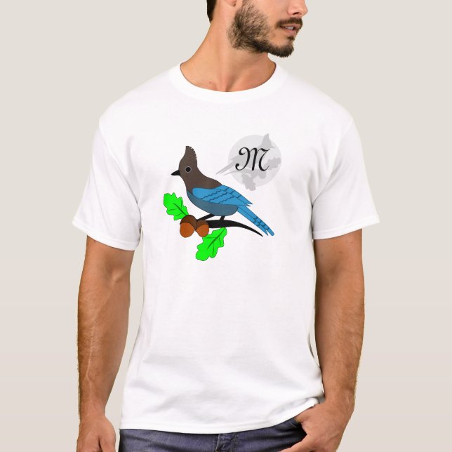 Camiseta Monograma de Steller Blue Jay (Anverso)