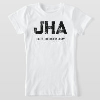 MONOGRAMA DE TRES LETRAS NEGRO MINIMALISTA NOMBRE 