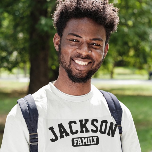 Camiseta Monograma de unión familiar de nombre familiar (Subido por el creador)