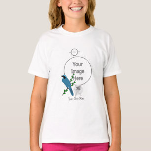 Camiseta Monograma del bonito Turquoise Jay Bird