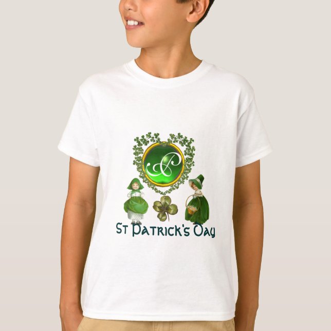 CAMISETA MONOGRAMA DEL CORAZÓN CELÁTICO DE SAN PATRICK (Anverso)