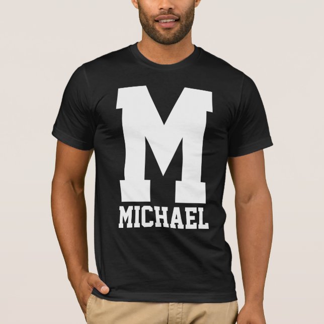 Camiseta Monograma del ganador de una letra del equipo (Anverso)