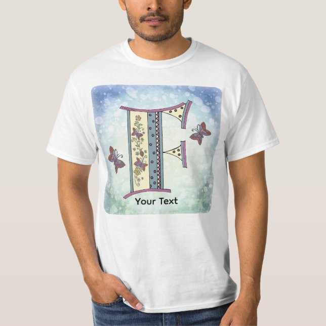 Camiseta Monograma F floral (Anverso)