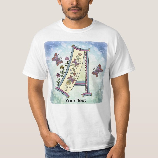 Camiseta Monograma floral (Anverso)