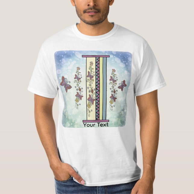 Camiseta Monograma floral I (Anverso)