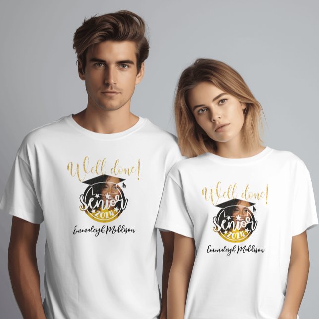 Camiseta Monograma fotográfico Senior 2024 Bien Hecho! (Subido por el creador)