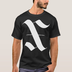 Camiseta Monograma gótico X
