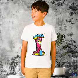 Camiseta Monograma I colorido y divertido