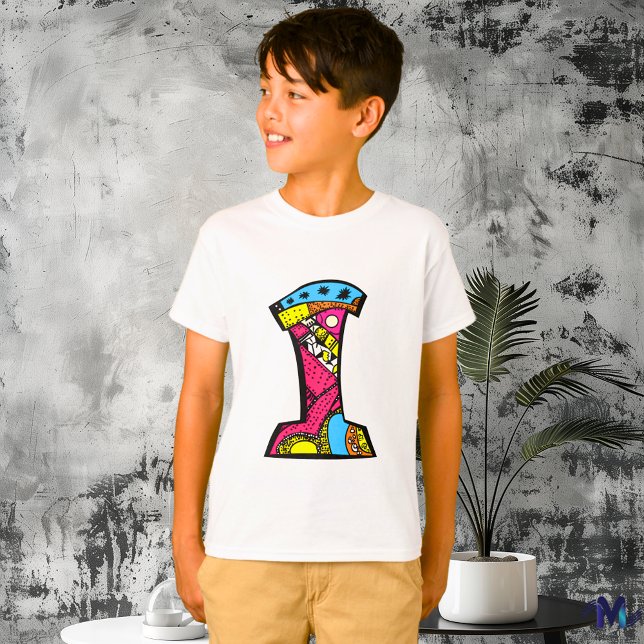 Camiseta Monograma I colorido y divertido (Subido por el creador)
