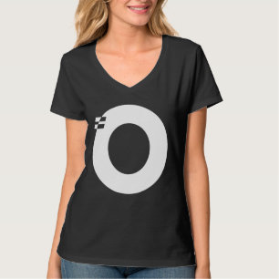 Camiseta Monograma inicial de letra o alfabeto