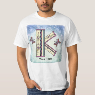 Camiseta Monograma K floral