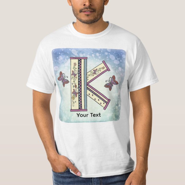 Camiseta Monograma K floral (Anverso)
