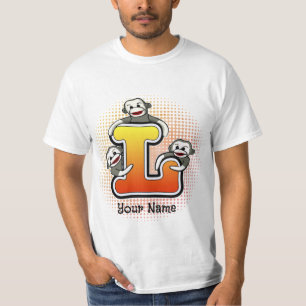 Camiseta Monograma L Sock Monkey T-Shirt