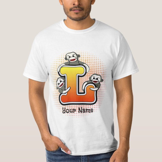 Camiseta Monograma L Sock Monkey T-Shirt (Anverso)