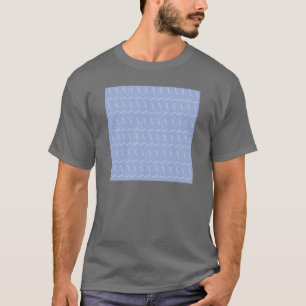 Camiseta Monograma Letra inicial A, azul
