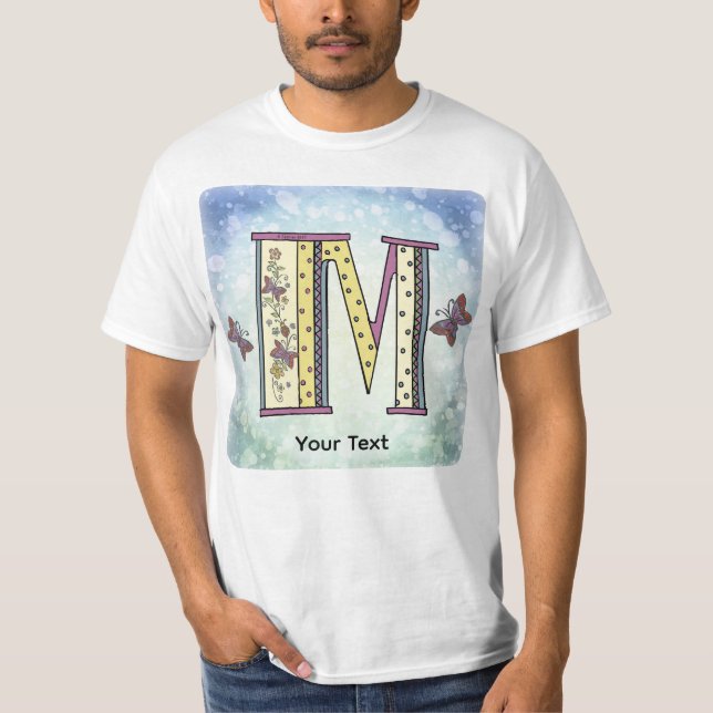 Camiseta Monograma M floral (Anverso)