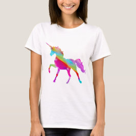 Camiseta Monograma mágico con arco iris