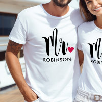 Monograma moderno del corazón de caligrafía del Sr