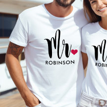 Monograma moderno del corazón de caligrafía del Sr