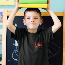 Camiseta Monograma moderno simple e ID de nombre