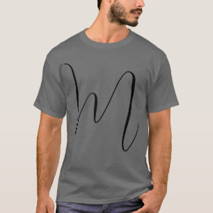Camiseta Monograma Moderno Simple Minimalista Plano