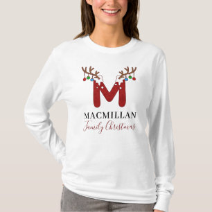 Camiseta Monograma Navidades Matanza de Navidad Familia Mam