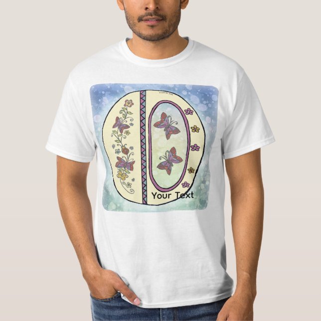 Camiseta Monograma O floral (Anverso)