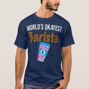 Camiseta Monograma Okayest Barista de Worldamp39s