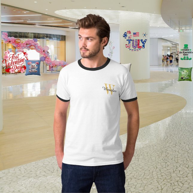 Camiseta Monograma Personalizada para Hombres (Subido por el creador)