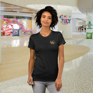 Camiseta Monograma Personalizada para Mujeres
