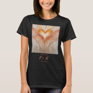 Camiseta Monograma personalizado "amor puro" para pareja