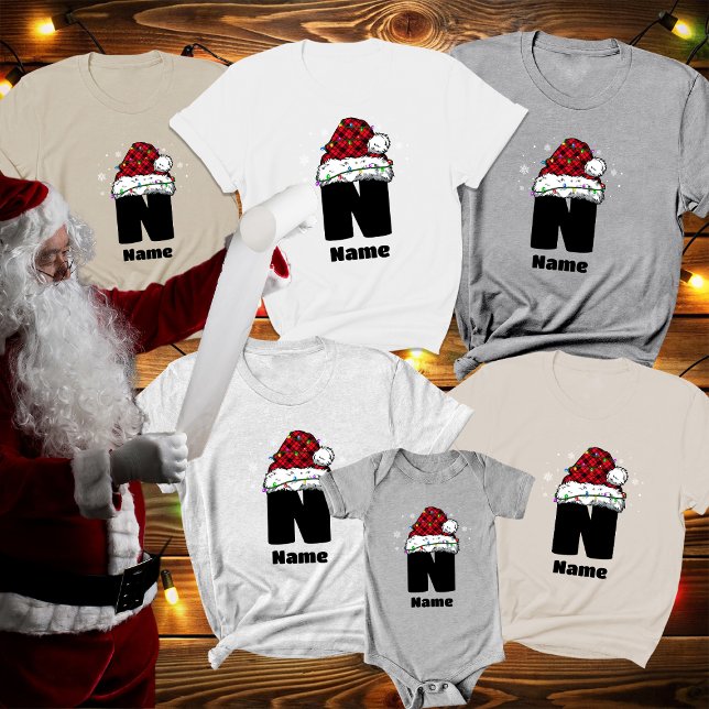 Camiseta Monograma personalizado con Navidades de nombres (Subido por el creador)