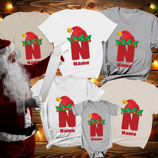 Camiseta Monograma personalizado con Navidades de nombres (Subido por el creador)